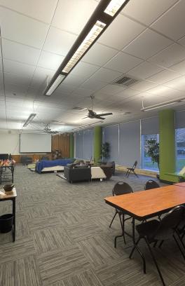 The Middle East, North Africa, South Asia Student Center's space and layout.