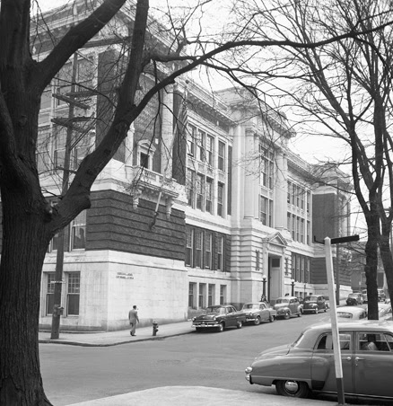 The former Lincoln High School, at the corner of SW Market and Park, took on a new life in 1952 as the new home of Portland State